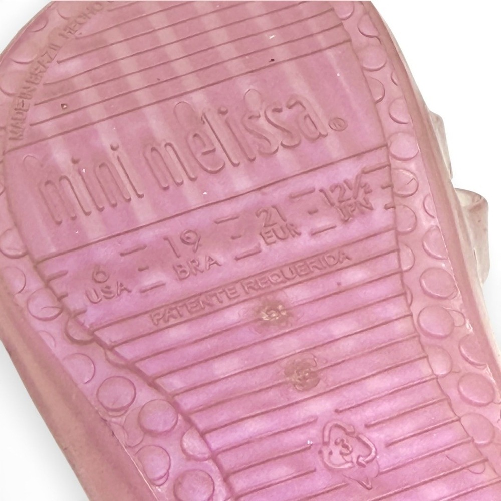 Mini Melissa Aranha XII Shell Sandals Toddler 6 Pink Mermaidcore Fairycore Jelly - Picture 8 of 9